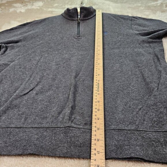 Polo Ralph Lauren Sweater Pony Logo 1/4 Zip Pullover Gray Long Sleeve Mens Sz L - Picture 5 of 10